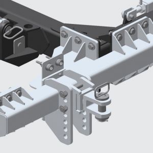 Rear hitch for transporting or using other equipment attached to the GDOB-S.