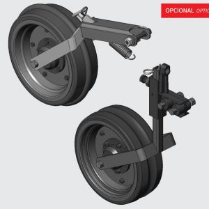 Compression wheel concave, convex and smooth. Gauge wheel concave, convex and smooth with suport.