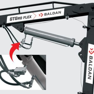 Retention valve piloted in primary and secondary cylinders for safety