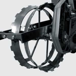 Iron compression wheel.