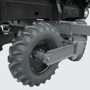 Cross System for effective and safe operation in all types of terrain, avoiding soil compactation.