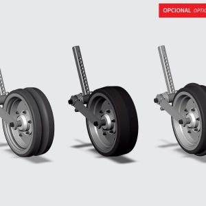 Compression wheel (concave, convex and smooth). Compression wheel (concave, convex and smooth) with articulation.