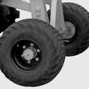 Single ground wheel 400 x 60. 