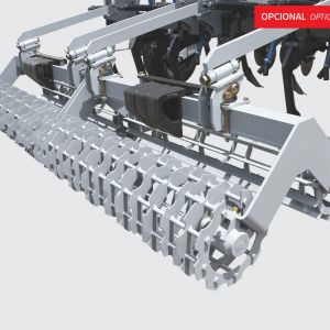 Double crumbler roller manufactured with blades and supported on grease bearings and balances.