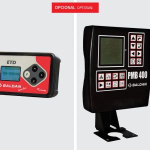 An electronic ETD dosing table for fertilizers and seeds and PMB 400 digital seed monitor.