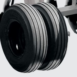 Double ground wheel: Tyre 750x16 for CRSG from 32 to 48 blades.